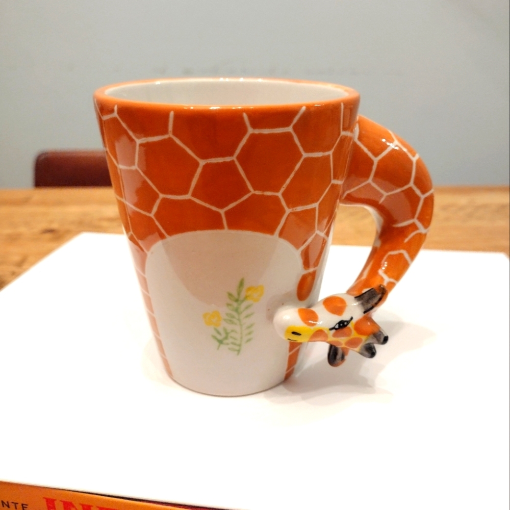 Homee 3D Giraffe Ceramic Mug